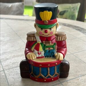 Drummer toy soldier music box, frequently branded as a Sears collectible